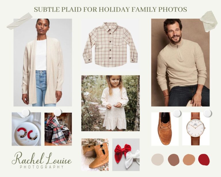 Photography Outfit Inspiration: Subtle Plaid for Holiday Family Portraits