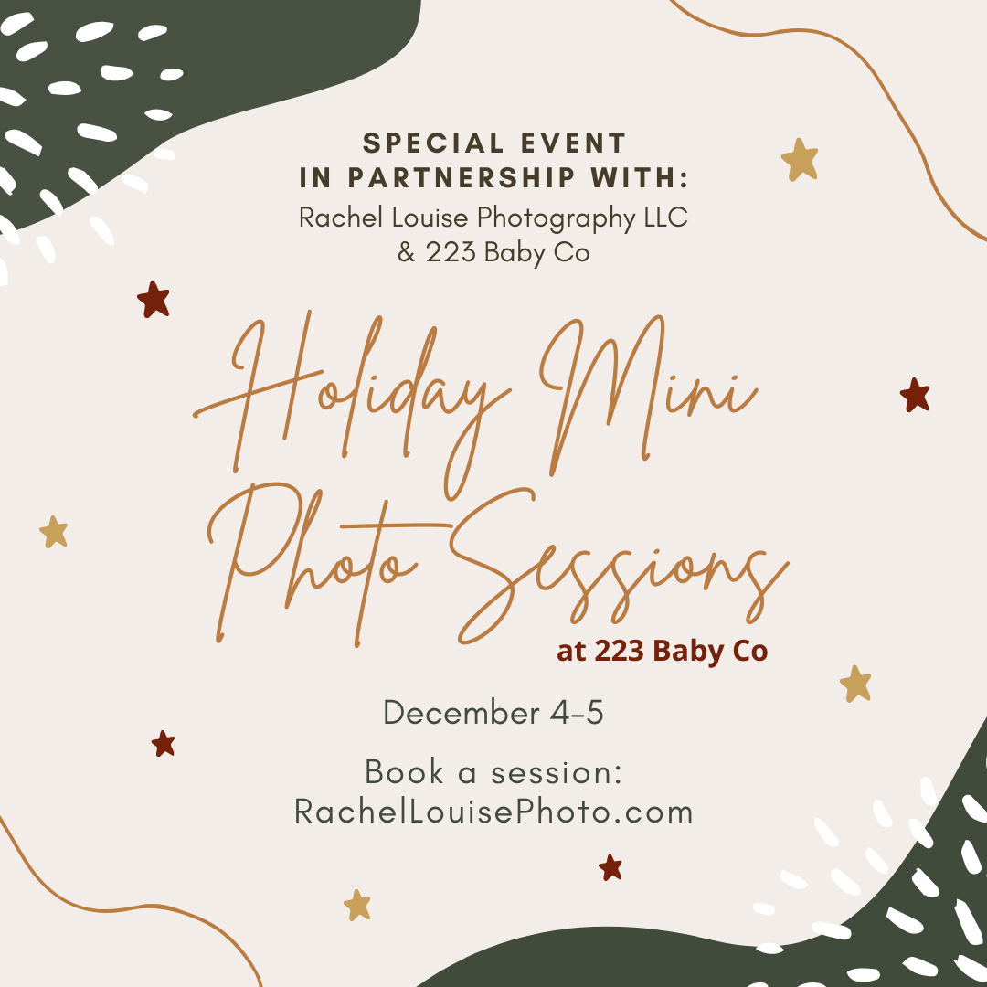 Iowa City, Iowa Holiday Mini Photography Sessions at 223 Baby Co