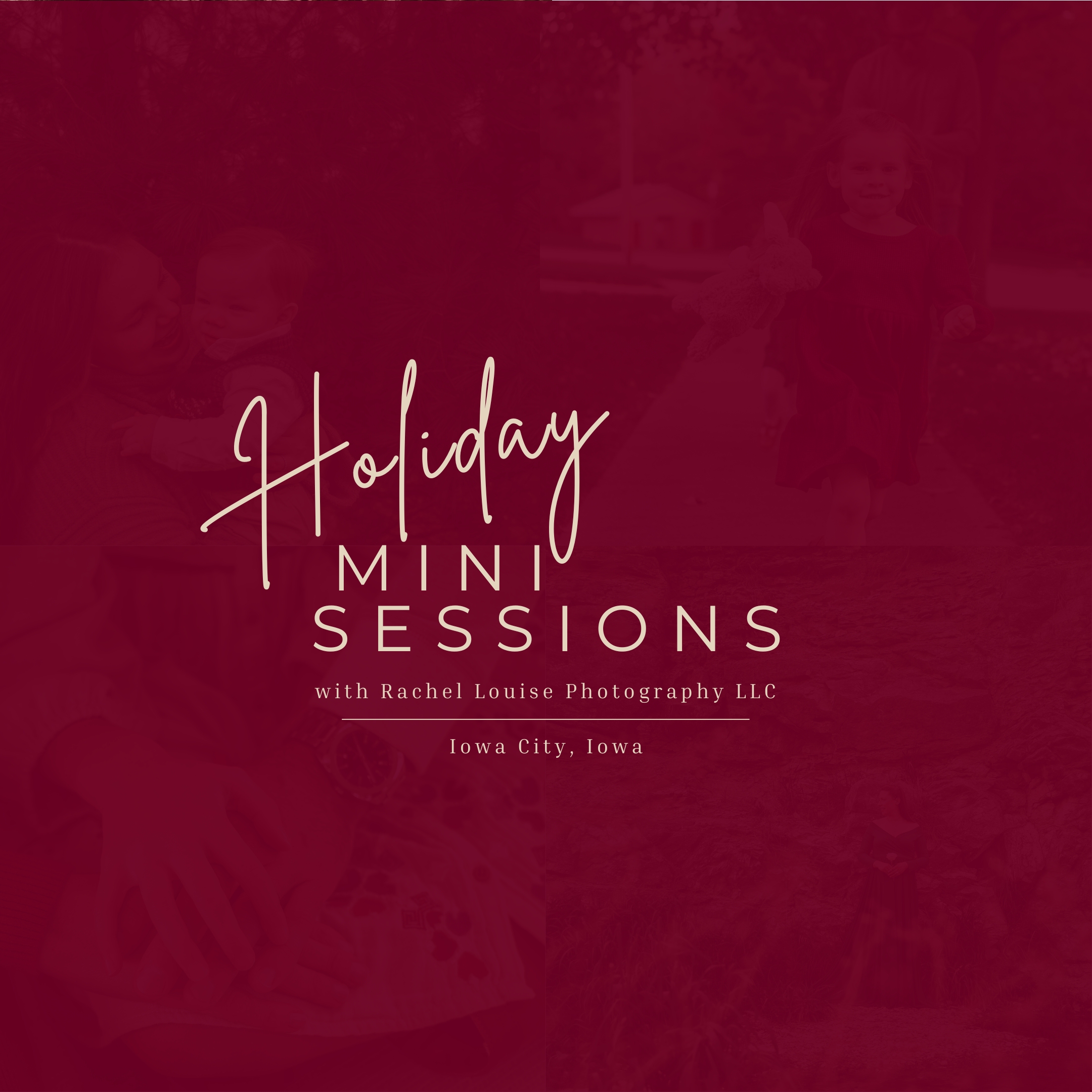 Iowa City Holiday Mini Sessions 2024, Photographer, Rachel Louise Photography